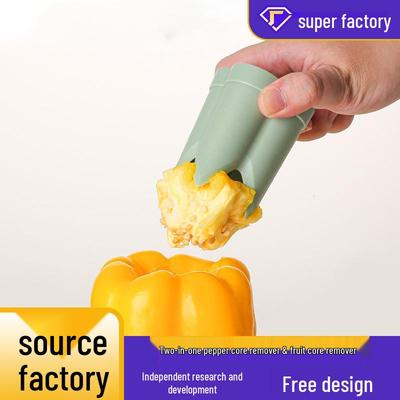 ABS Chili and Pepper Seed Remover: Plastic Kitchenware Tool for Coring Fruits & Vegetables