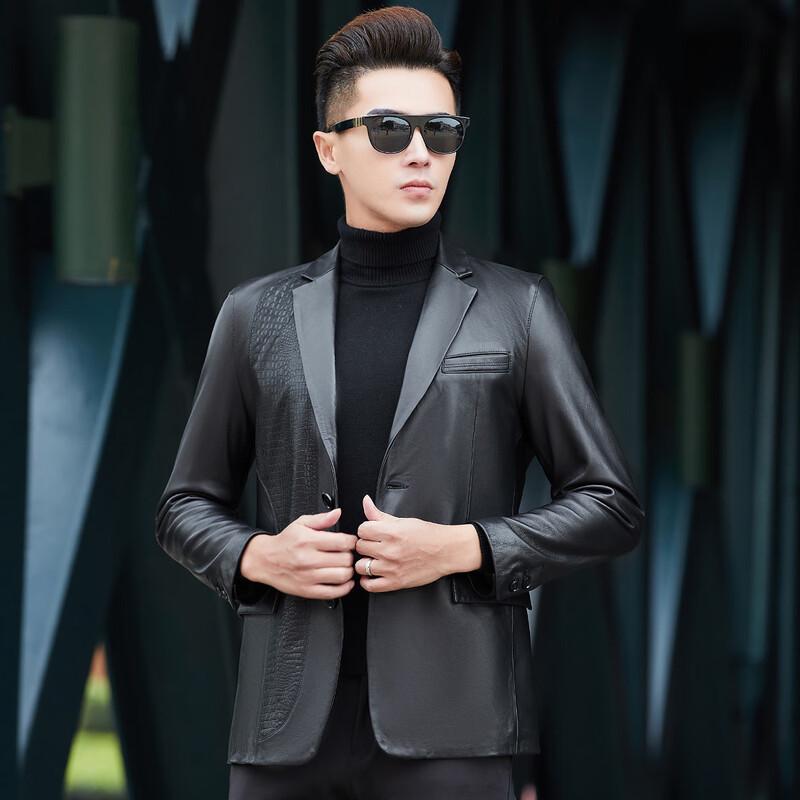 Men's Genuine Lambskin Business Casual Jacket