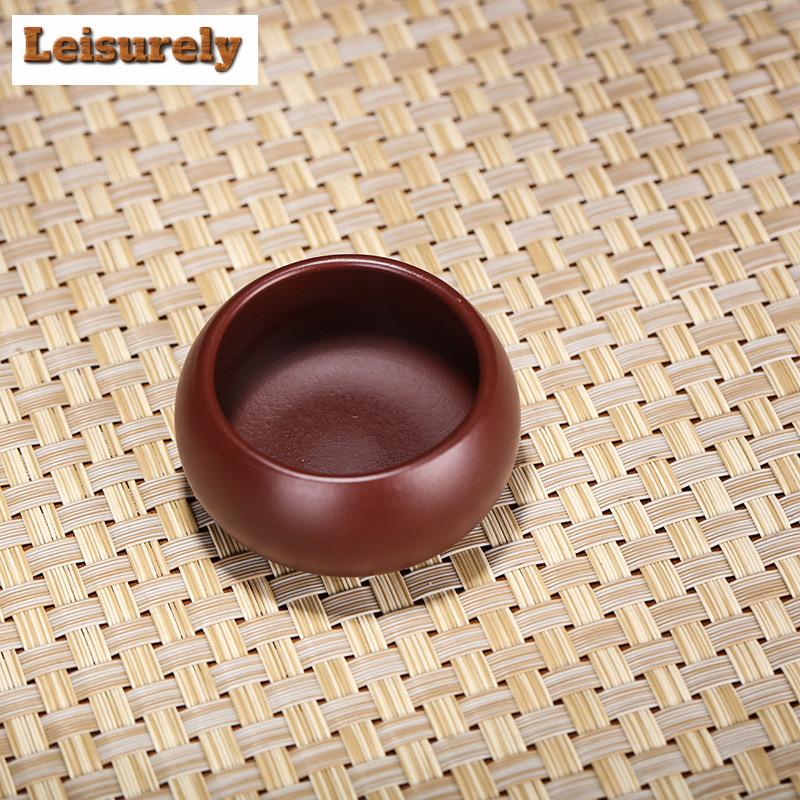 2pc/lot Yixing Boutique Purple Clay Teacup Raw Ore Zhu Mud Handmade Tea Bowl Master Tea Cup Customized Tea Set Accessories 50ml