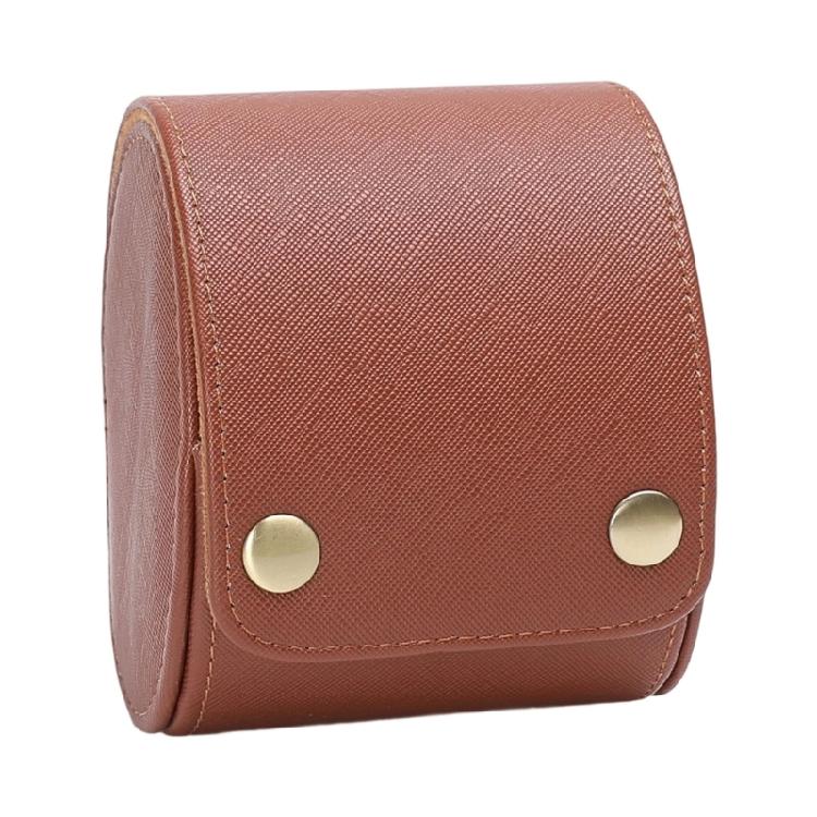 Elegant Leather Watch Storage Case Handmade Wristwatch Holder Carrying Box Women Jewelry Accessory Organiser
