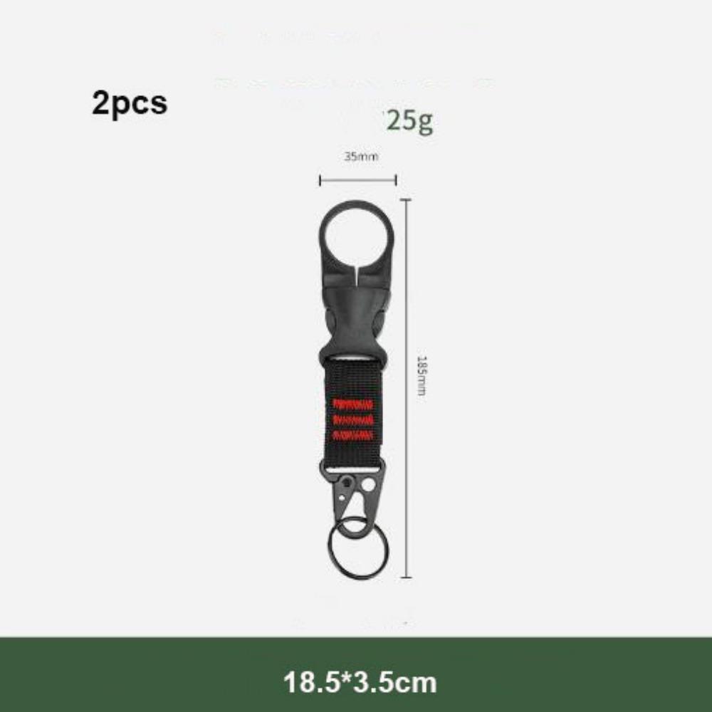 

2pcs Tool Outdoor Mountaineering Buckles Black Mineral Water Bottle Buckle 4