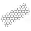Car Body Window Honeycomb Pattern Waist Line Sticker Vinyl Hexagon Decal Black