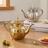 Elegant Electroplated Tea Pot Stainless Steel Teapot with Ergonomic Handle for Home Camping and Office Use