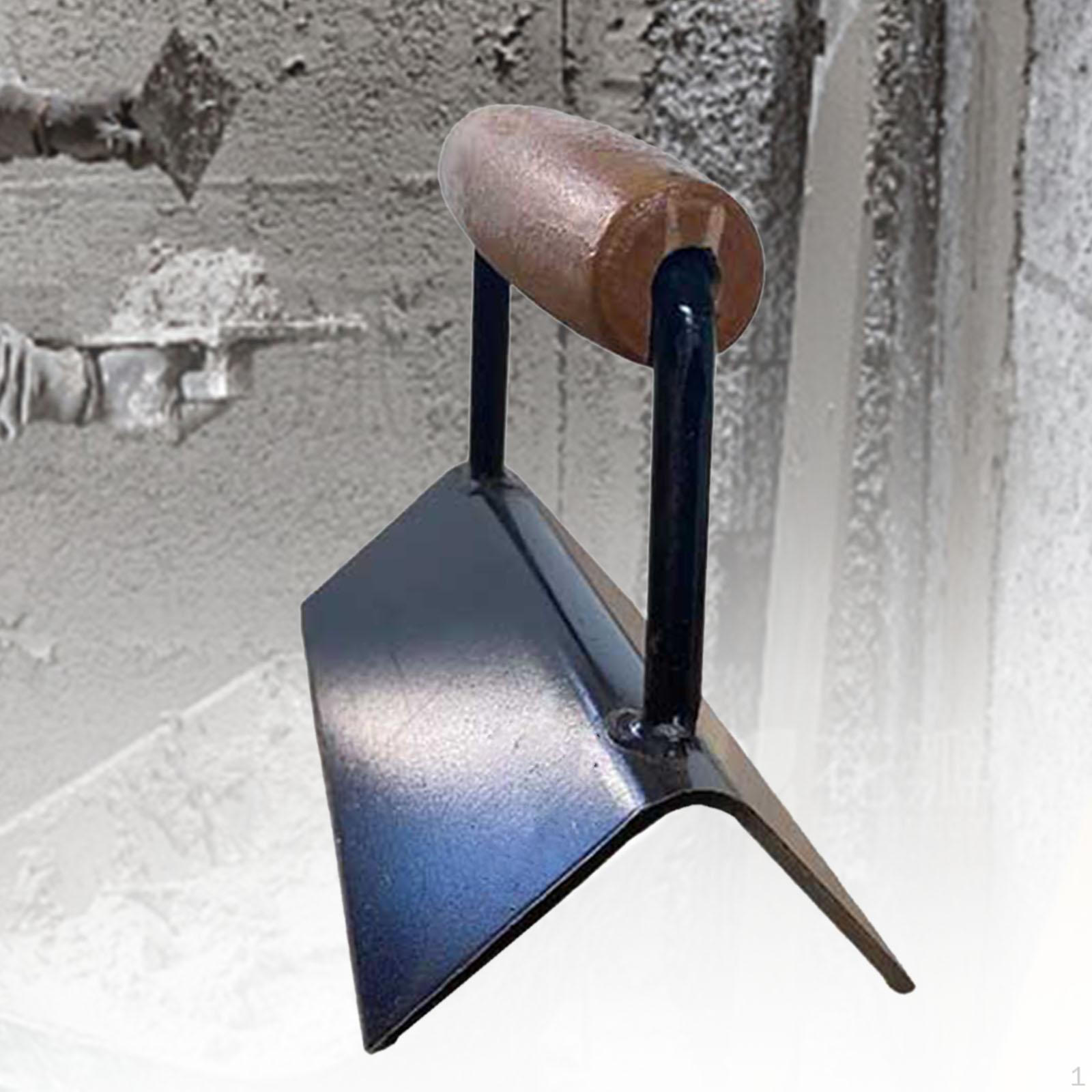 

Угловой шпатель для отделки бетона, строительный инструмент, деревянная ручка, универсальный, прочный