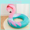 Children's Water Play Animal Pattern Flamingo Inflatable Swimming Seat Ring 0.24mm Pvc Thickness