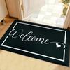 Anti Slip Letter Absorbent Mat Flower Door Mat Stain-resistant Bathroom Mat  Wet Areas