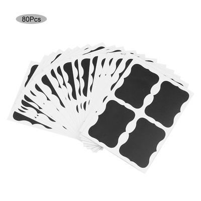 80 étiquettes autocollantes en PVC pour pots de fleurs, boîtes, bocaux, marqueurs d'identification facile