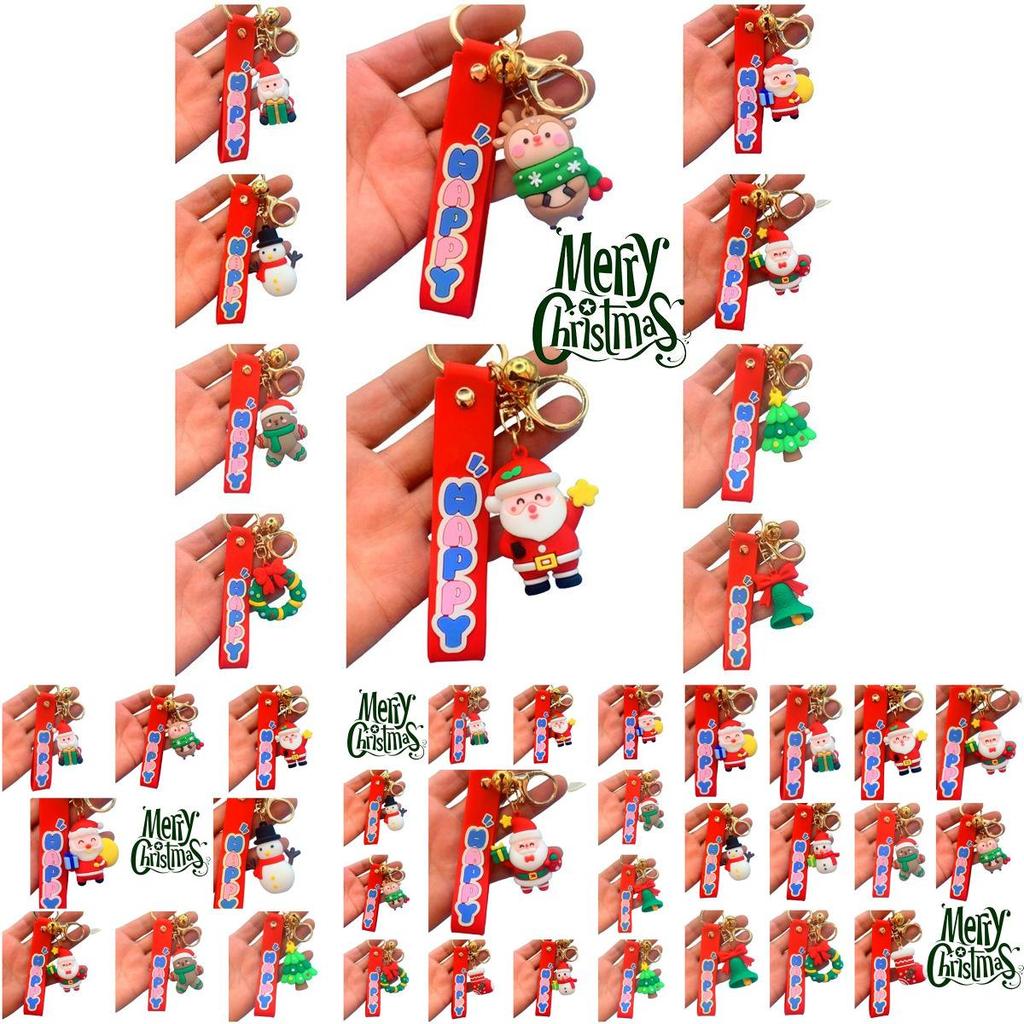 Lovely Christmas Tree Key Ring Bag Pendant Doll For Kids Gifts