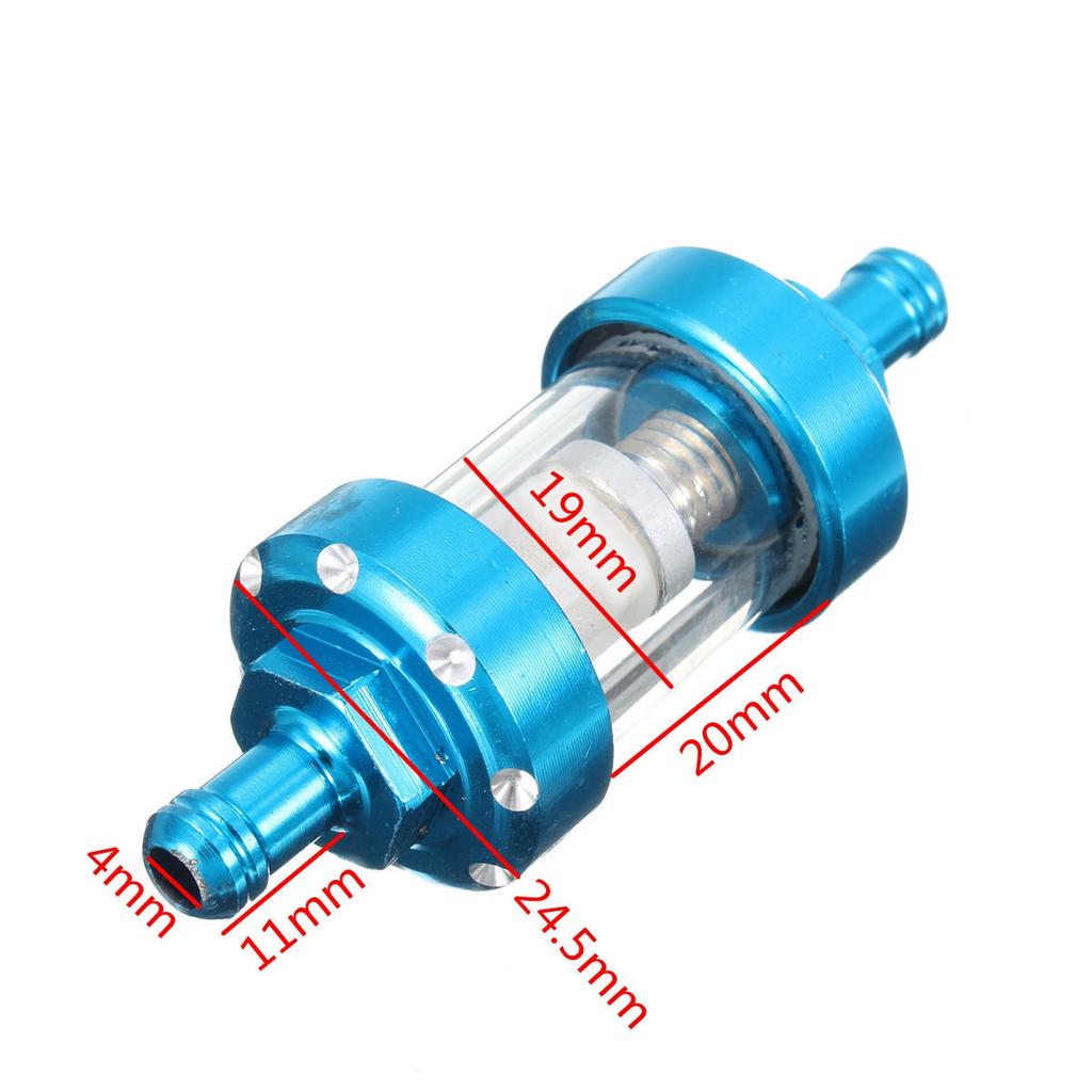 1x Fuel Oil Filter Inline 1/4" 6mm for Harley Yamaha Honda Dirt Bike ATV Quad 1x Fuel Oil Filter Inline 1/4" 6mm for Harley Yamaha Honda Dirt Bike ATV Quad