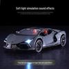 1:32 Lamborghini Revuelto Sports Car Model - Alloy, Scissor Doors, Sound & Light, Pull-back Simulation.