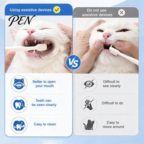 Dog Dental Care Tool Pet Tooth Brushing Helper, Clear Teeth Cleaning Aid, Reusable Mouth Spreader for Tool, Holds The Lip Aside Dogs Cats Easy