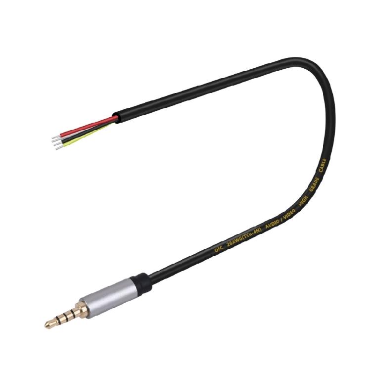 Professional 3.5mm Male Jacks To Bare Wire Audios Cable for Repairing Headphones and Microphones Headsets TRRS Cord