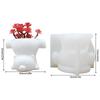 Bear Figurine Silicone Molds For Making Potted Planter Flower Vase Cement Craft Home Decoration Epoxy Resin Project