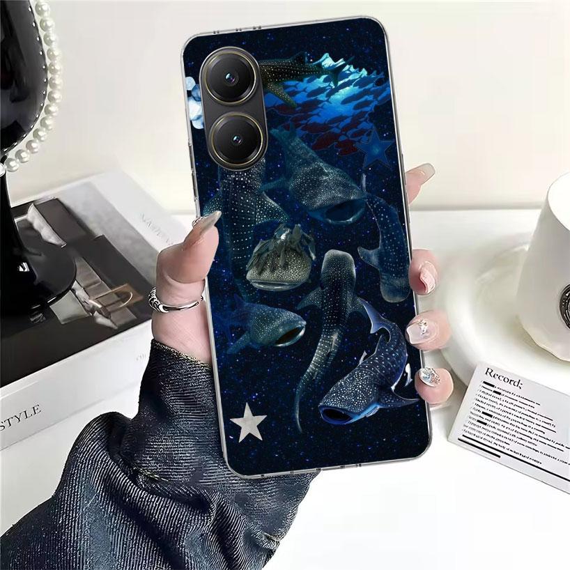 Ocean Whale Shark For Xiaomi Poco X7 X6 X5 F7 Ultra F6 F5 Pro Phone Case X4 Nfc F4 Gt F3 M6 M5S M5 M4 M3 Fundas Cover Coque