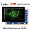 5-inch Raspberry Pi LCD, 1024x600, HDMI, Narrow Edge, Capacitive Touch Display.