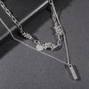 Men's Double Layer Versatile Necklace: Trendy, Niche, and Handsomely Stylish Jewelry with a High-End Feel