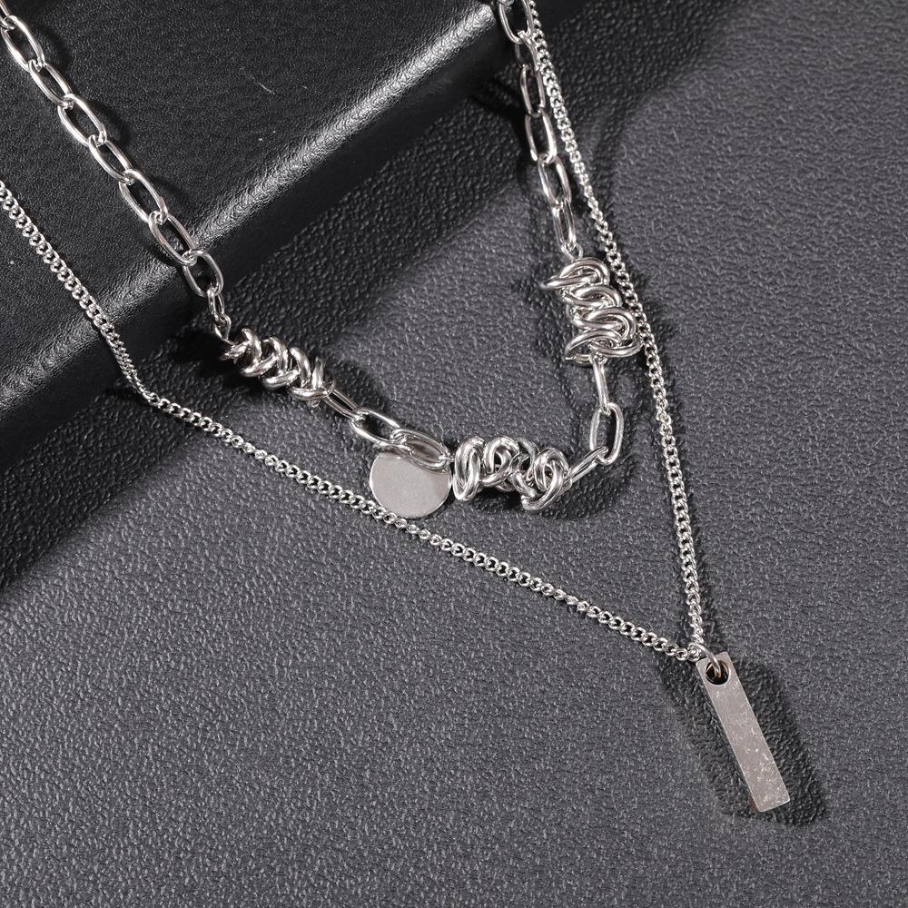 Men's Double Layer Versatile Necklace: Trendy, Niche, and Handsomely Stylish Jewelry with a High-End Feel