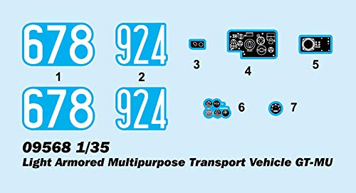 Trumpeter 1/35 Soviet GT-MU Lightly Armored General-Purpose Armored Vehicle Plastic Model 09568