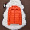 Giacca invernale oversize da donna, ultraleggera, sottile, con cappuccio in piuma d'anatra, a maniche lunghe, calda, parka da donna