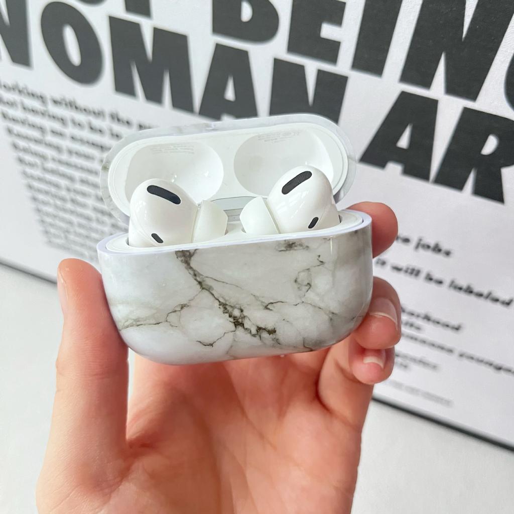 Marble Earphone Case for AirPodsPro2 Earphone Case PC All-inclusive Earphone Case