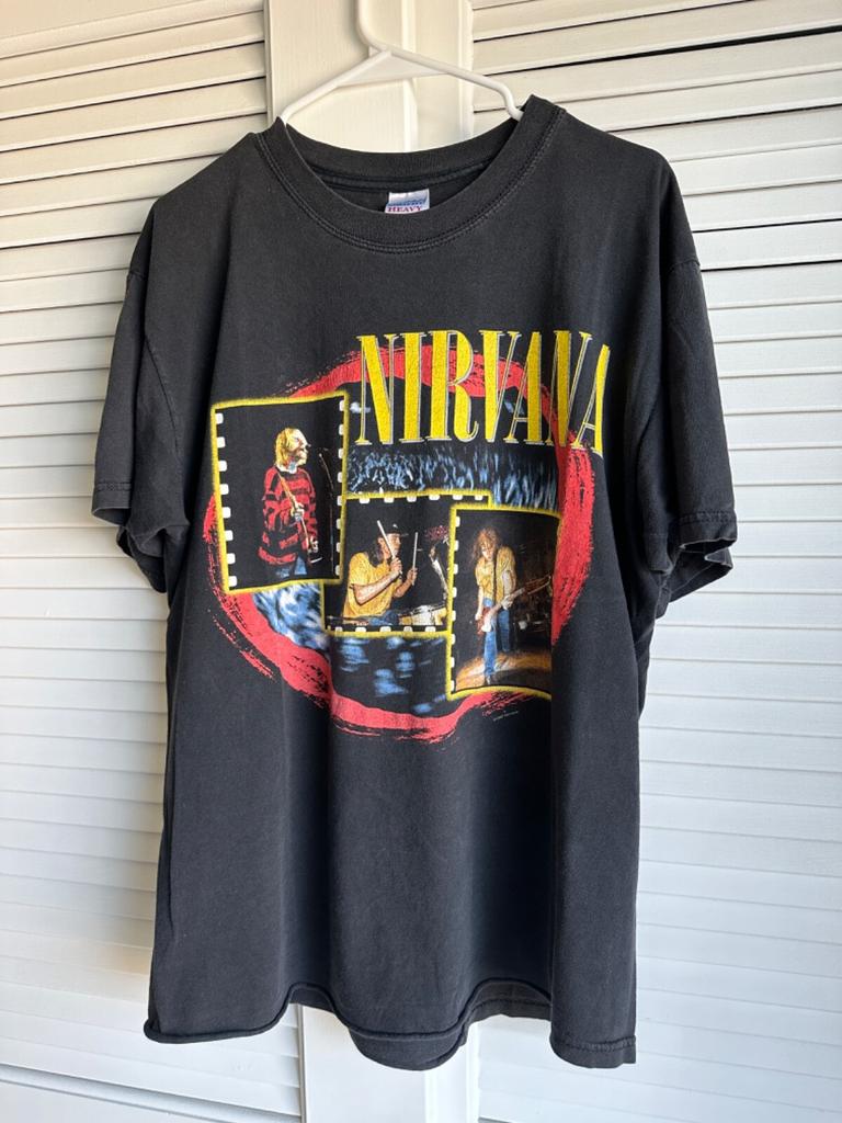 Vintage 1997 Nirvana Band T-Shirt Größe L