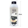 1000ML Portable Large Cartoon Water Bottle Panda Cute Bear Frosted Straw Mug Food Grade Heat Resistant Kids Water Bottle