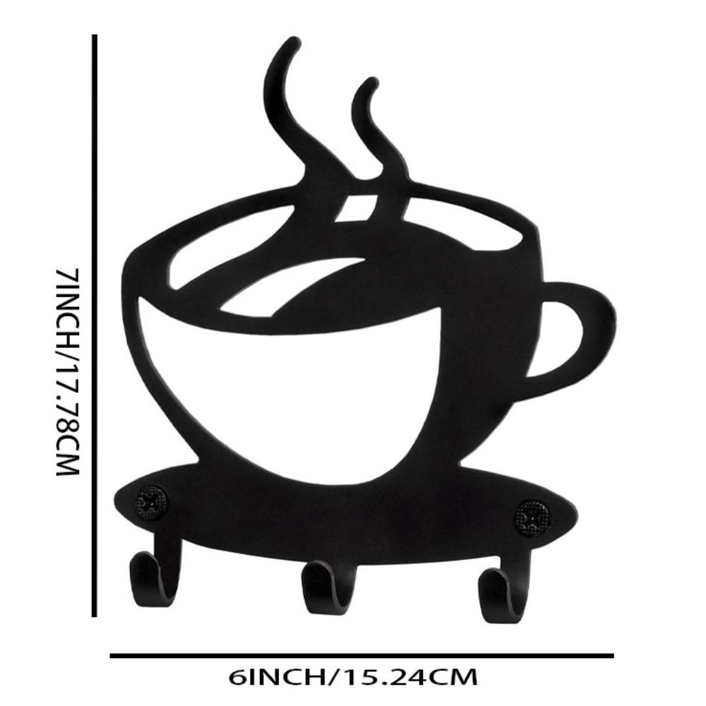 1шт держатель для ключей настенный - современный органайзер для ключей с 3 крючками — фото 3