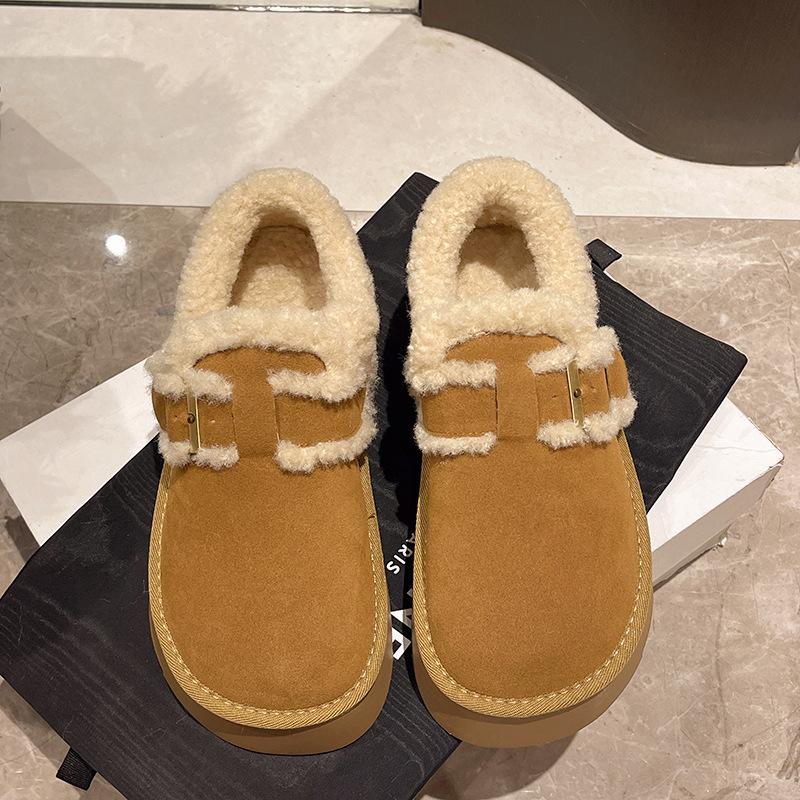 

Женские модные ботинки с пряжкой, легкие, с мягкой подошвой, зимние, теплые, на меху, одна пара, ботинки для снега, с подкладкой, нескользящие, повседневные, спортивные, хлопковые ботинки, меховая обувь 40 жёлтый