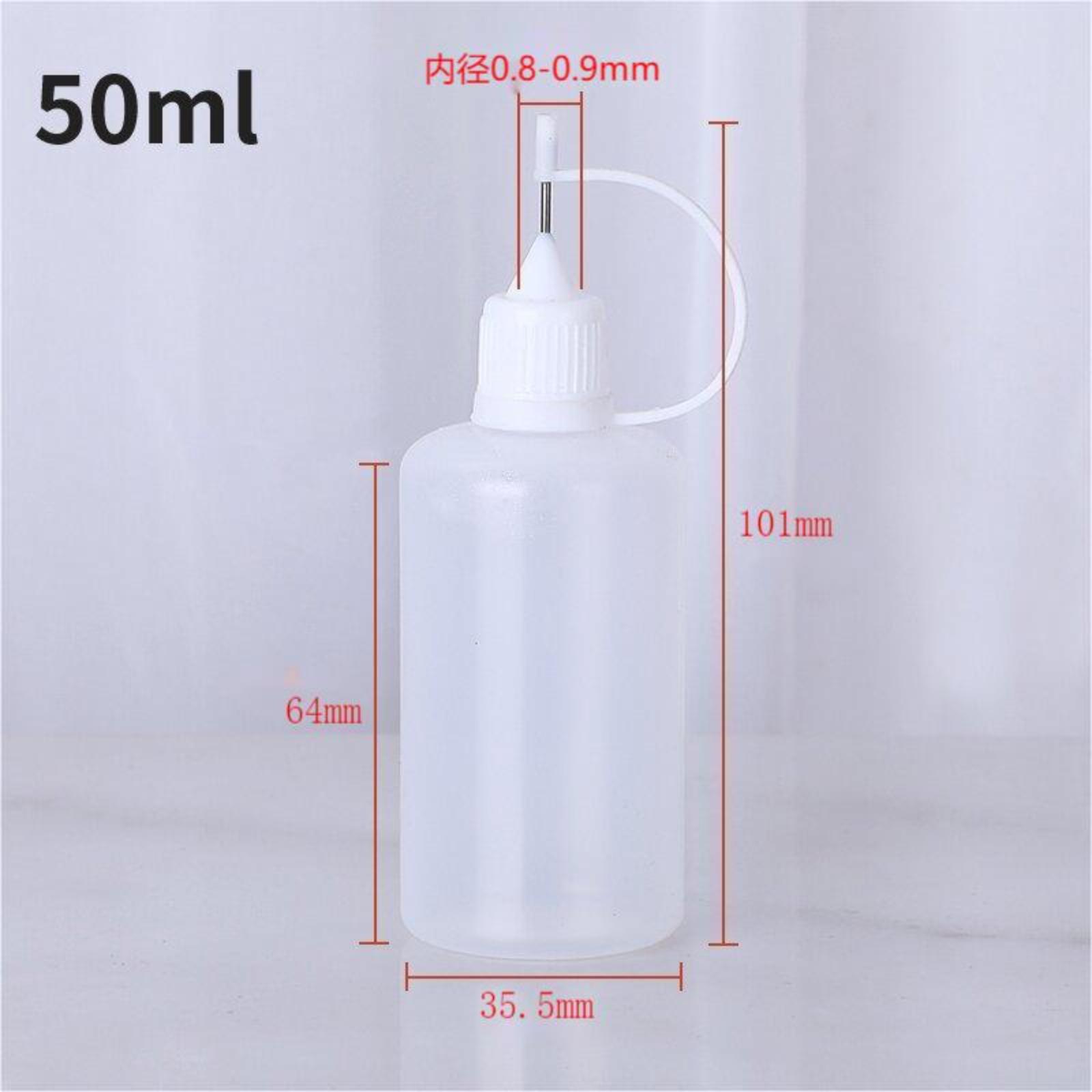 

Бутылки-шприцы из ПЭ, Мягкие дозирующие бутылки, Масленки, Декантеры для чернил 50 мл 2 шт. One Size белый