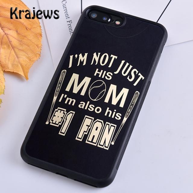 Krajews Softball Mom Bags Soft Phone Case Cover For iPhone 17 Air 16 15 14 Plus 11 12 13 Pro Max Plus Coque Fundas