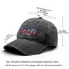 "HAITI" "ALLEZ HAITI" Flag Printed Sun Hat , Adjustable Baseball Cap Inelastic Sporting All-season Solid Color Sun Hat