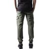 Cargo Pants - URBAN CLASSICS - Washed Cargo Twill - Olive Color - Standard Size - Men