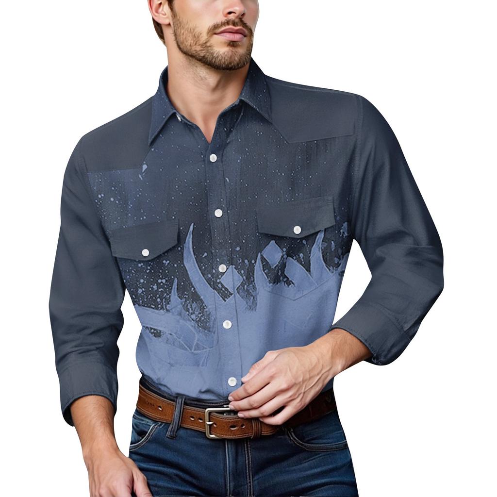 Men'S Fashionable Lapel And Shoulder Length Short Sleeved Casual Top