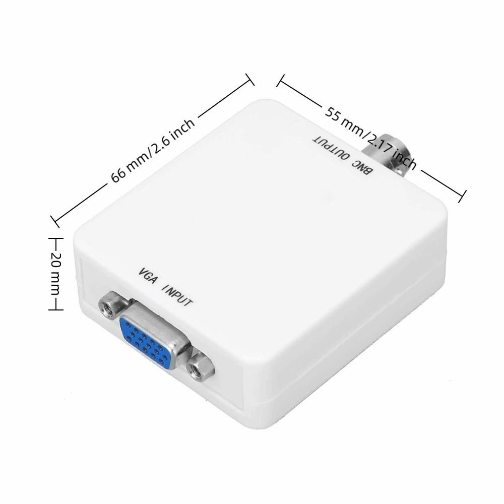 1920 @ 60Hz VGA To BNC Converter Plug and Play PAL/NTSC Format Easy To Use HD Video Adapter TV