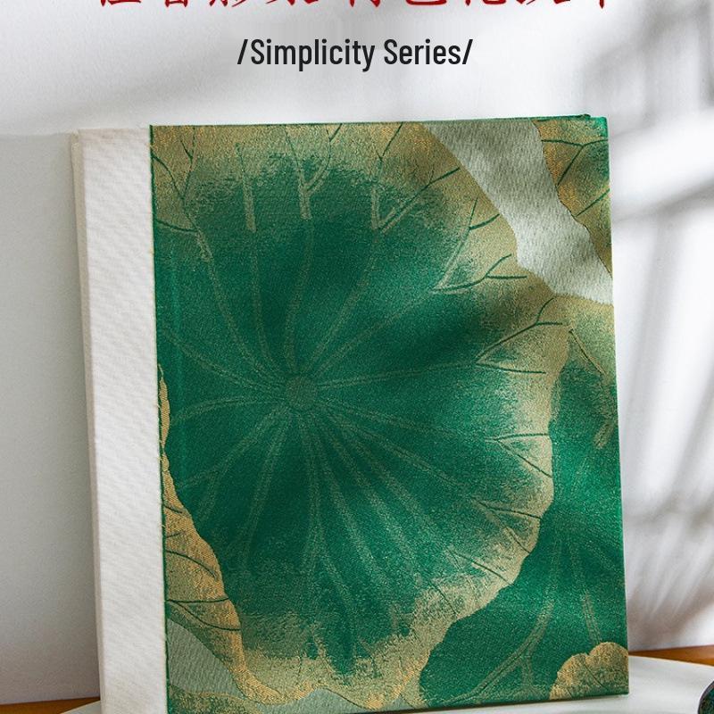 Álbum de Fotos Autoadesivo Capa de Tecido Qinghe, Livro de Armazenamento de Memórias DIY de Grande Capacidade