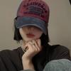 Vintage Washed Cotton Baseball Cap with Embroidered Letters, Adjustable Dad Hat for Men and Women