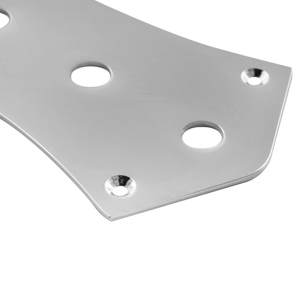 Musiclily Pro Steel JB Jazz Bass Control Plate for Jazz Bass and Electric Chrome Basses,