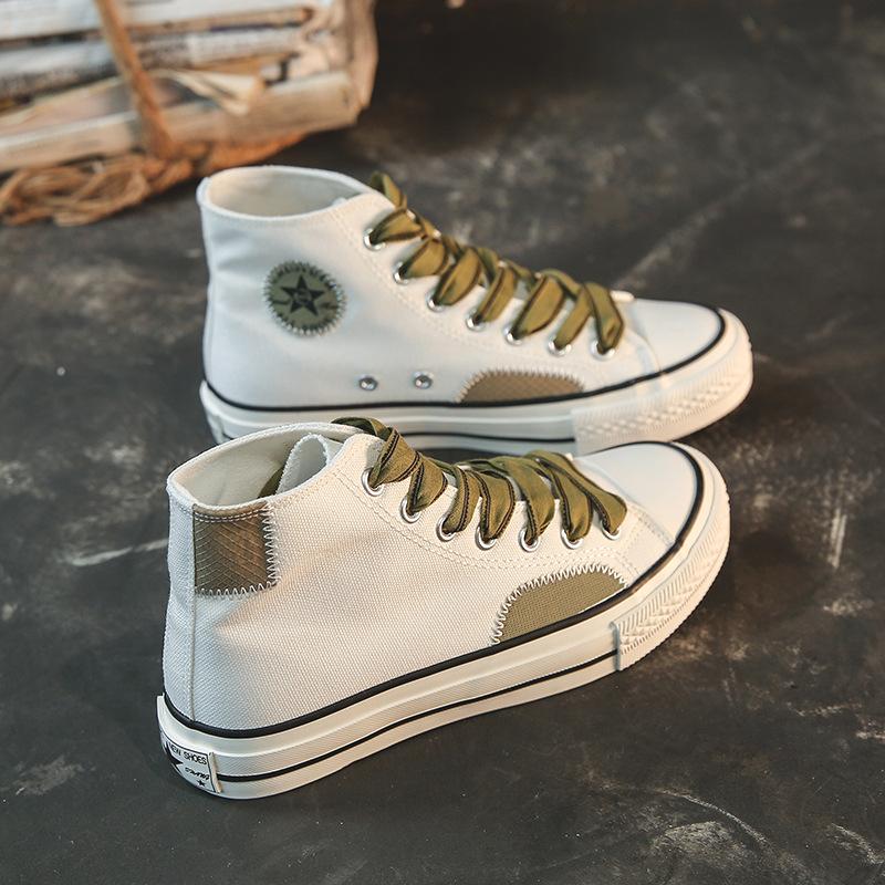 Women's Canvas Shoes Street Fashion Flat Canvas Shoes Student Daily Casual Shoes