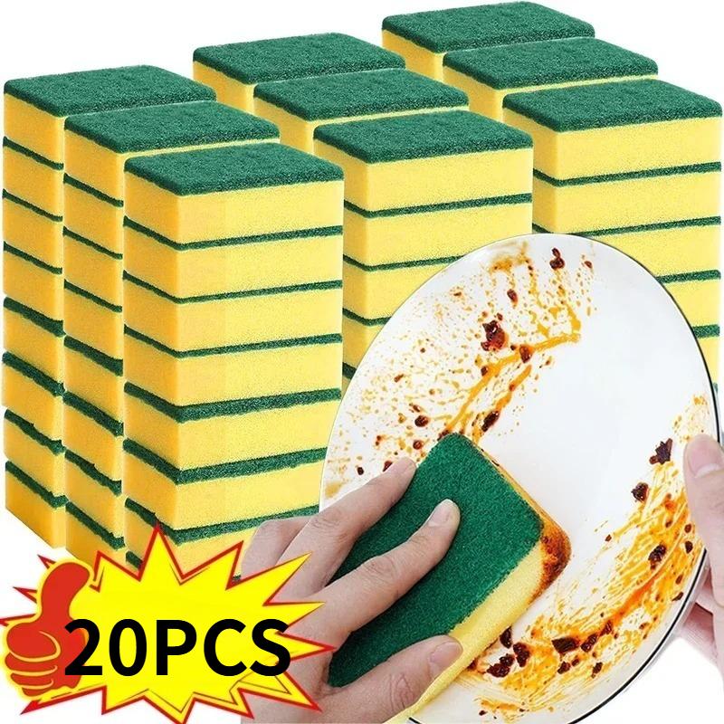 20PCS Highly Absorbent Cleaning Sponge, Dishwashing Sponge,Sponge Cleaning Brush, Household Kitchen Cleaning Sponge, Easy To Dry