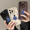ins Internet celebrity same astronaut mobile phone case Apple 15Pro couple 14 silicone soft case iPhone17 anti-drop