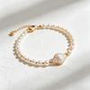 Custom Classic Gold Plated Brass Cowrie Shell & Pearl Unisex Bracelet for Ocean-Inspired Summer Jewelry