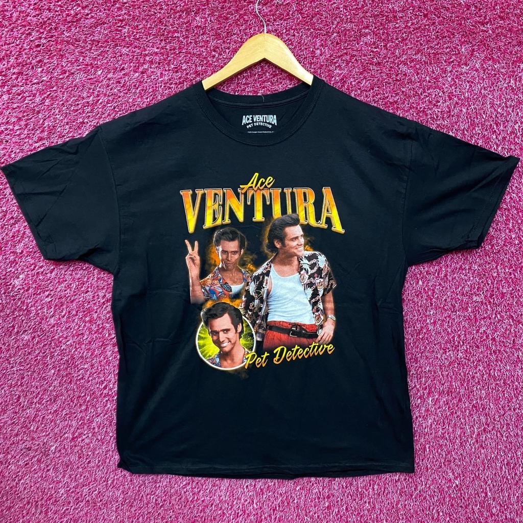 Ace Ventura Pet Detective Movie Graphic 100% Cotton T-shirt Mens Tees Top