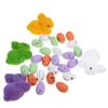 1Set Easter Egg Bunny Decoration Foam Easter Party Tabletop Decor Mini Rabbit Ornaments Spring Season Crafts Bunny Egg Ornament