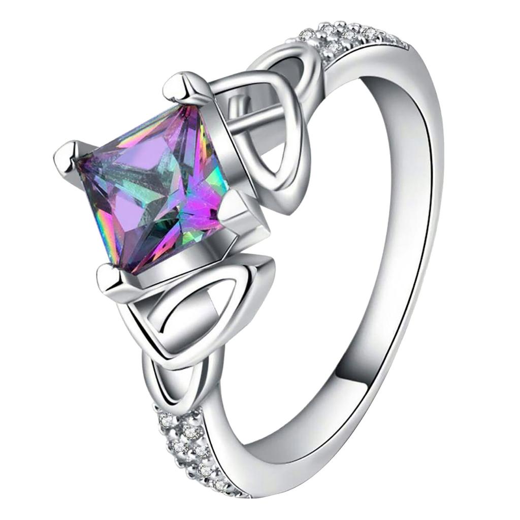 Women Engagement Ring Shaped Full Diamond Love Shaped Ring Fashion Carving Diamond Bridal Ring For Girlfriend