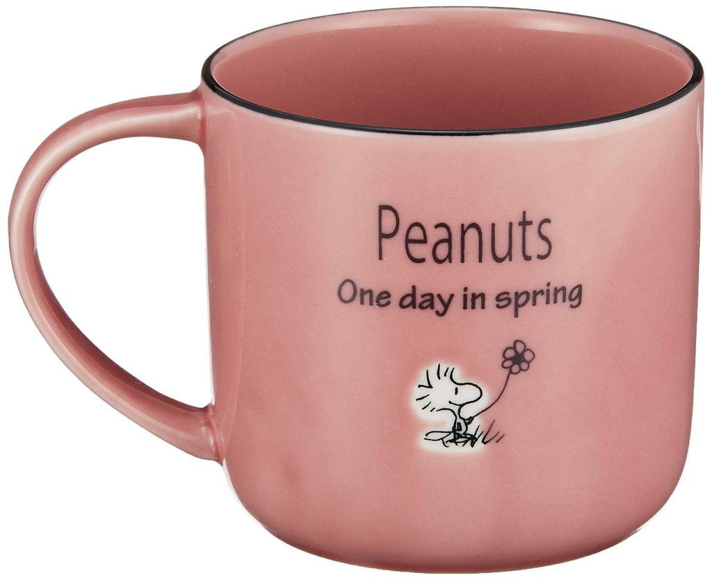 PEANUTS Snoopy Mug, Seasonal Pattern, Red (with Coaster) SN611-11C