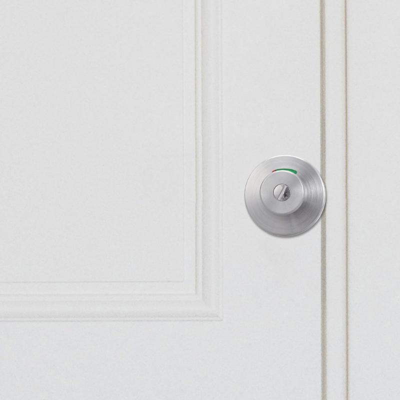 Toilettenriegel mit Frei/Besetzt-Anzeige Metalltürschloss Verschleißfest für einfache Installation im Gewerberaum