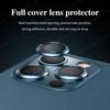 1Set Camera Lens Protector Metal Ring For iPhone 16 15 14 13 12 11 Pro Max 16 Plus 13 12 mini Full Cover Camera Tempered Glass Protective film