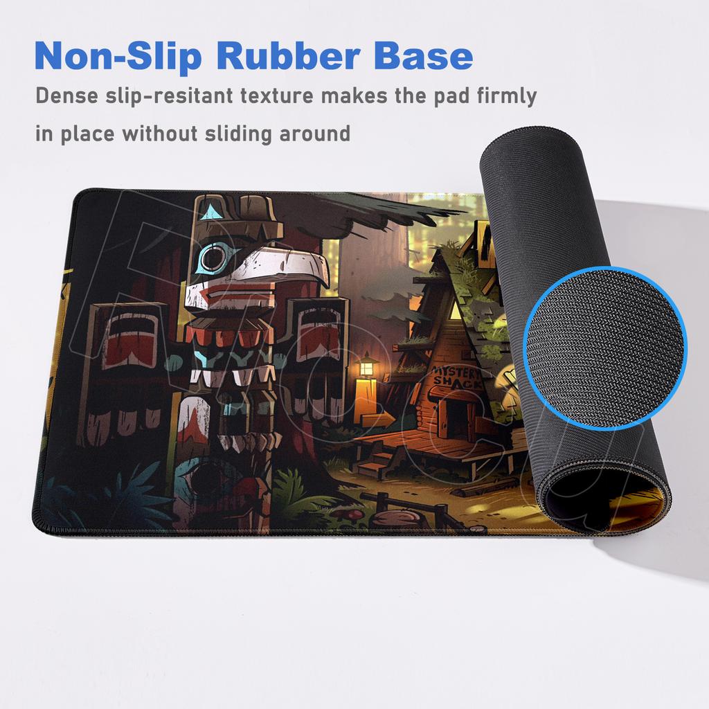 New HD Printing Anime Desk Mat Non-slip Rubber Gravity Fall Mousepad Laptop Gaming XXL Keyboard Pad Carpet Bill Cipher Mouse Pad