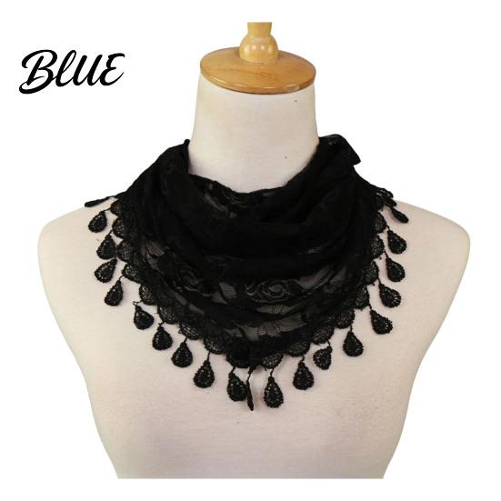 Sheer Lace Triangle Bandana Rose Tassel Scarf for Women Elegant Hollow Floral Women Shawl Versatile Lightweight Head Wrap Parties And Photoshoots