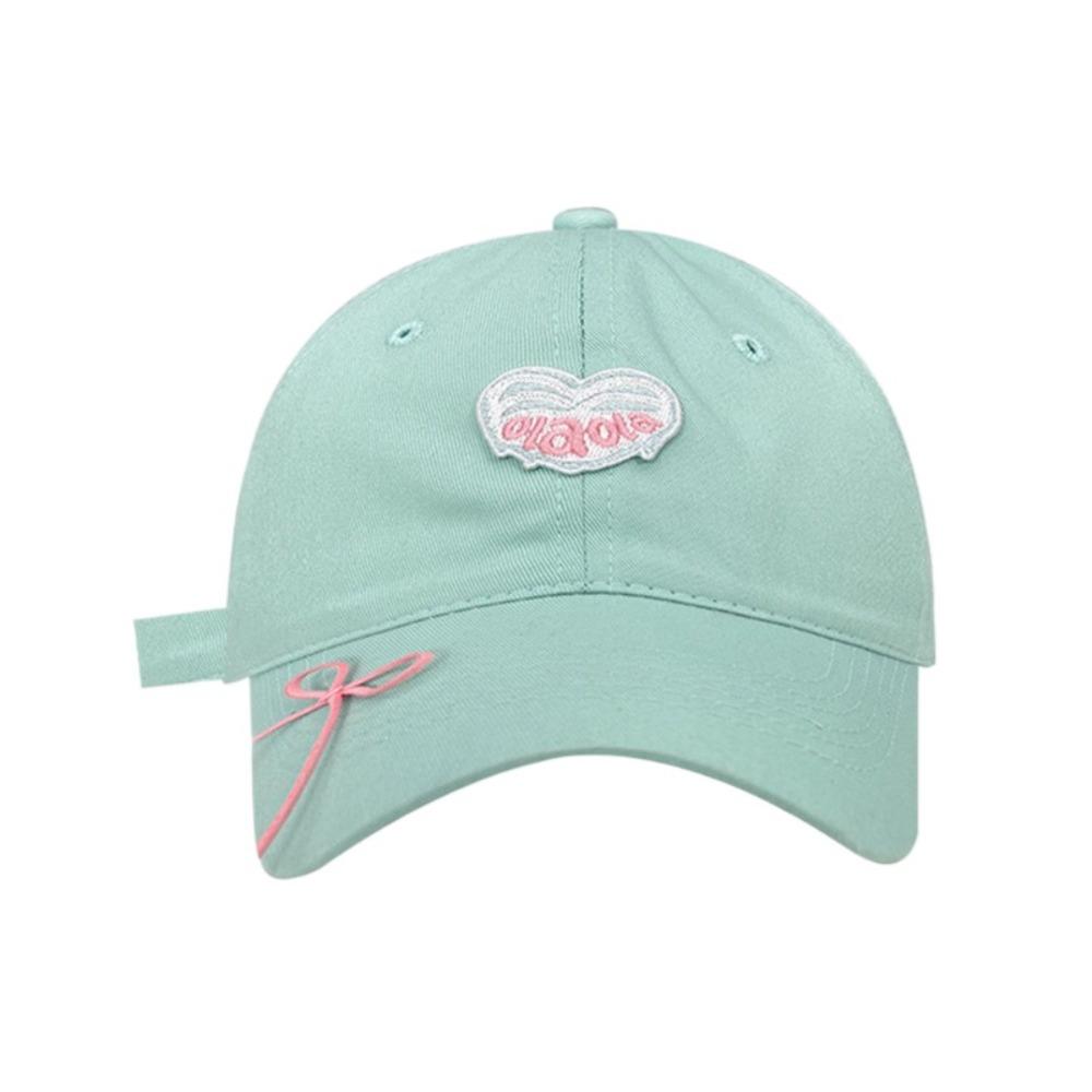 

Embroidery Love Heart Baseball Cap Adjustable Sun Hat Fashion Hip Hop Bonnet Summer Spring Autumn Green love heart